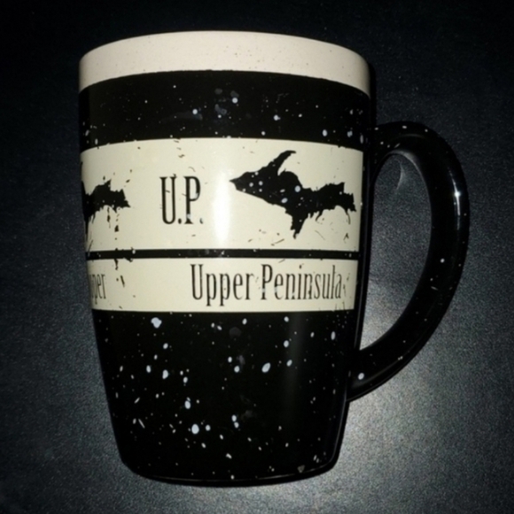 Black and White Upper Peninsula Mug - Picture 2 of 8